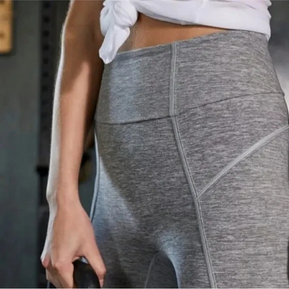 Free People You're A Peach Legging Heather Grey Sz M - Picture 7 of 16